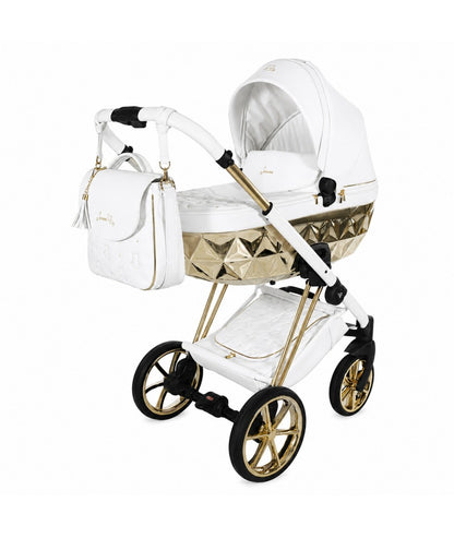 Junama Diamond CUBBY Kombi-Kinderwagen - White Gold