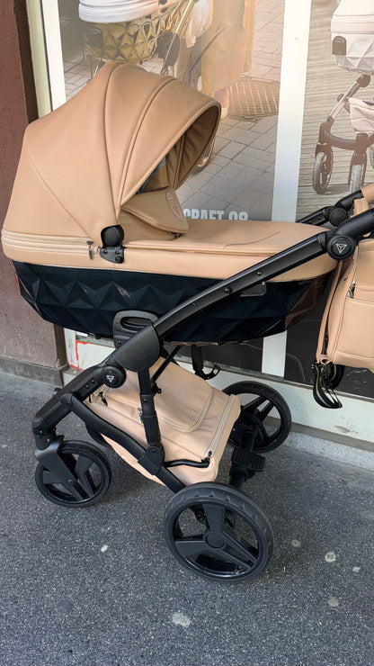Junama Diamond Handcraft Black Kombi-Kinderwagen - 07