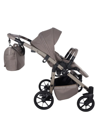 Zwillings-/Geschwisterwagen JUNAMA DUO V4 - Cappuccino