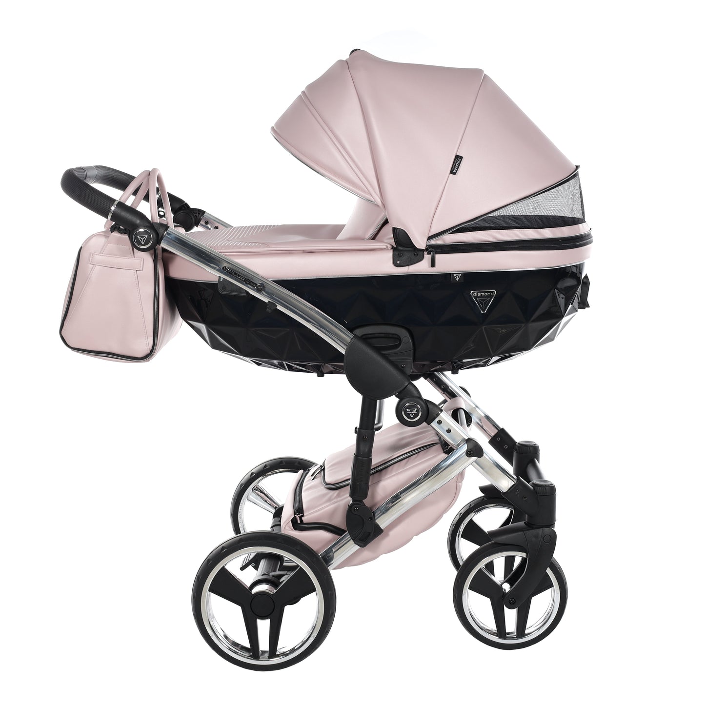 BUNDLE 6: Junama Diamond Fluo Line Kombi-Kinderwagen - - 06“ 3-in-1 SET
