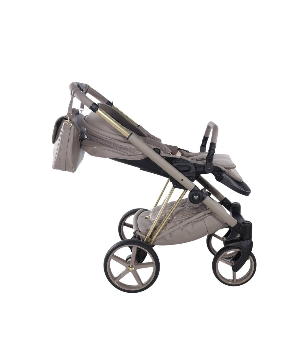 Junama Diamond CUBBY Kombi-Kinderwagen - Cappuccino Gold