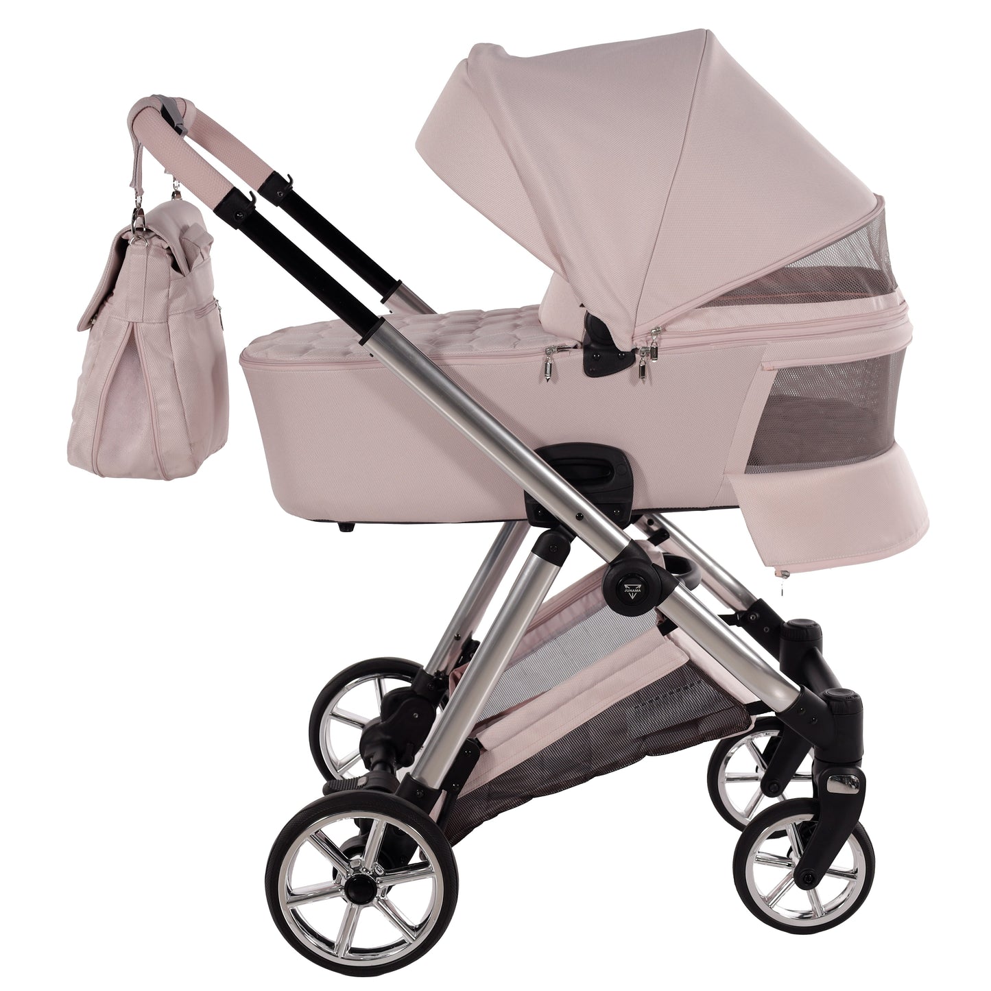 Junama Diamond Ellegante Kombi-Kinderwagen 
 - PINK