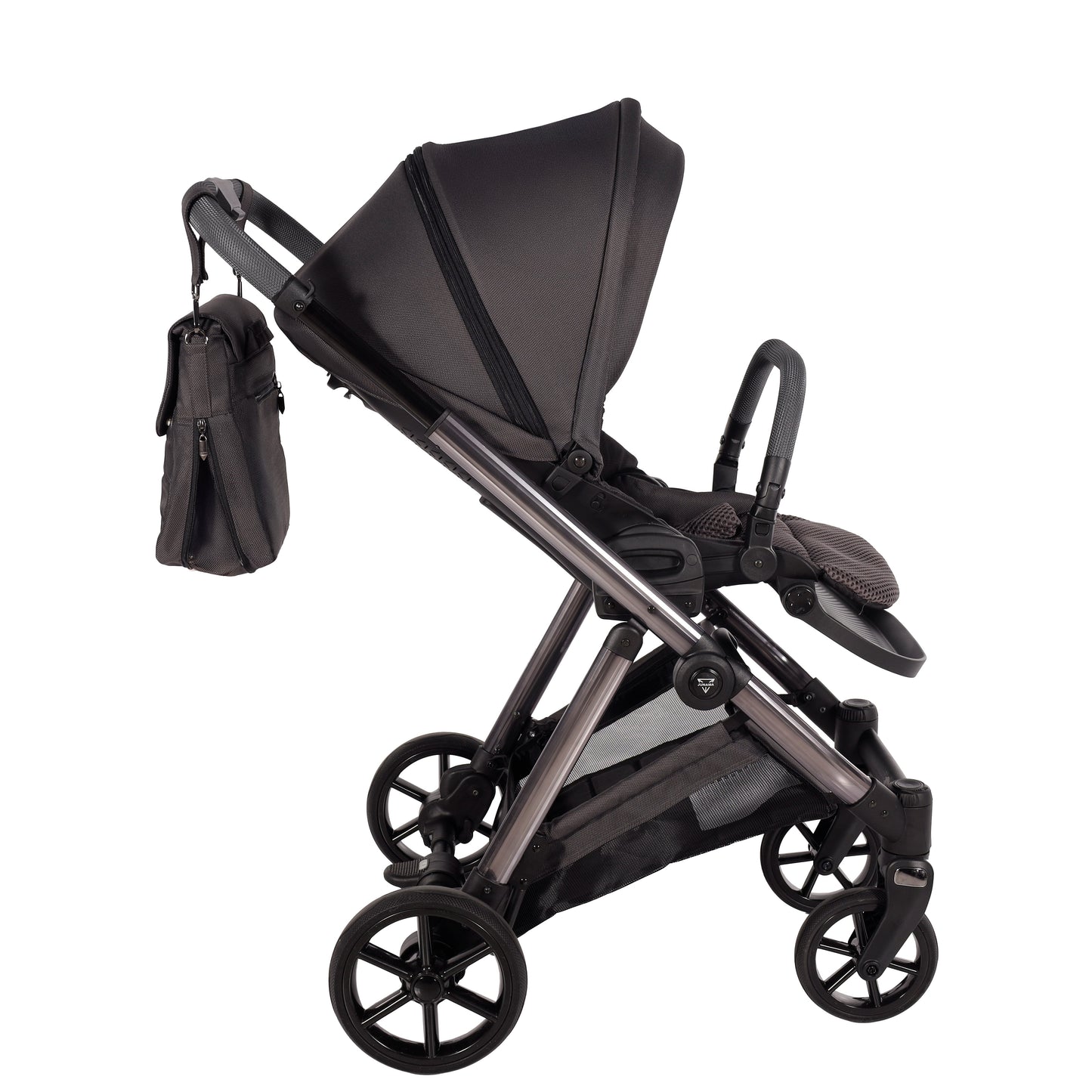 Junama Diamond Ellegante Kombi-Kinderwagen 
 - GRAPHITE