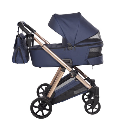 Junama Diamond Ellegante Kombi-Kinderwagen 
 - BLUE