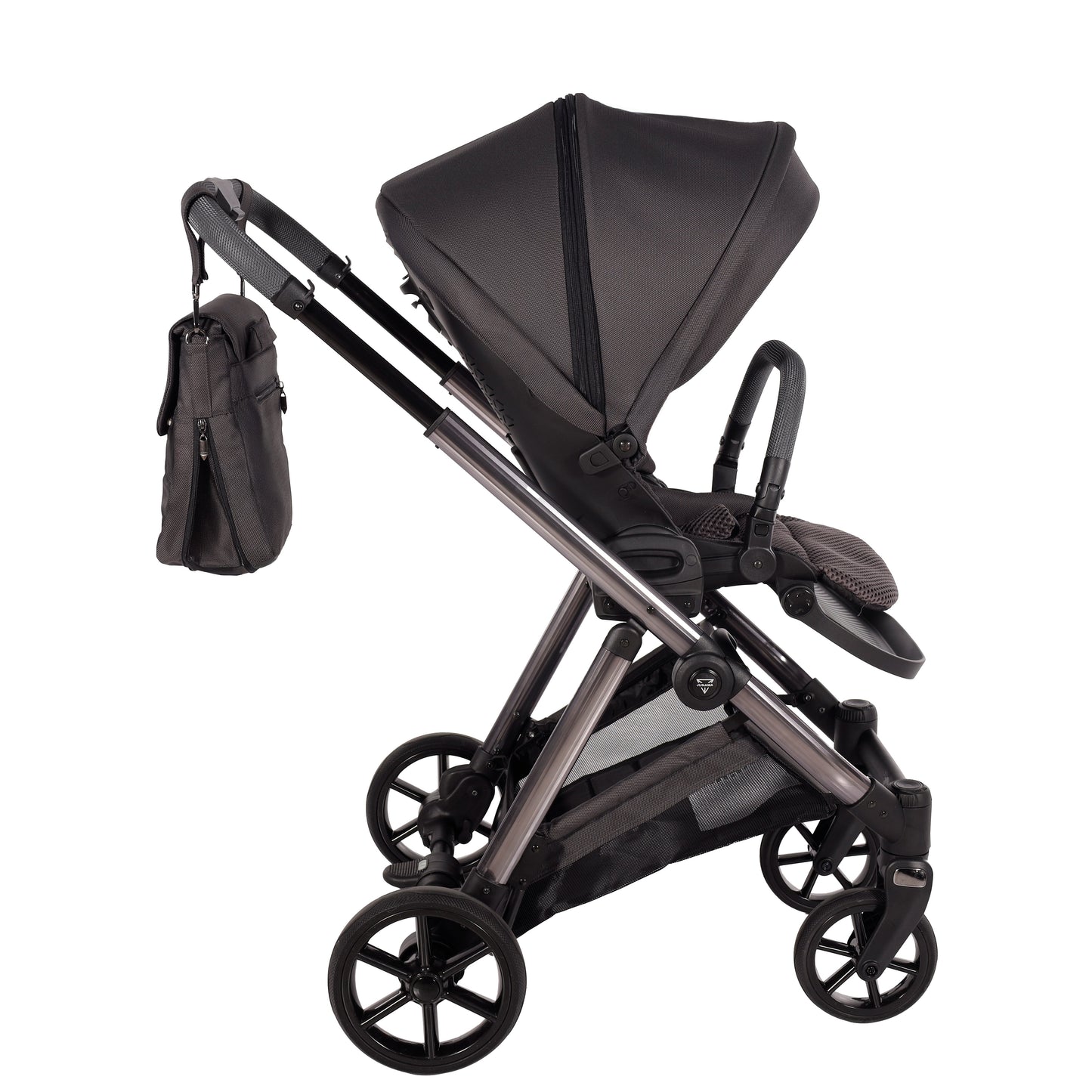 Junama Diamond Ellegante Kombi-Kinderwagen 
 - GRAPHITE