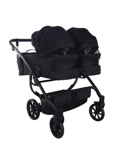 Zwillings-/Geschwisterwagen JUNAMA DUO V4 - Black