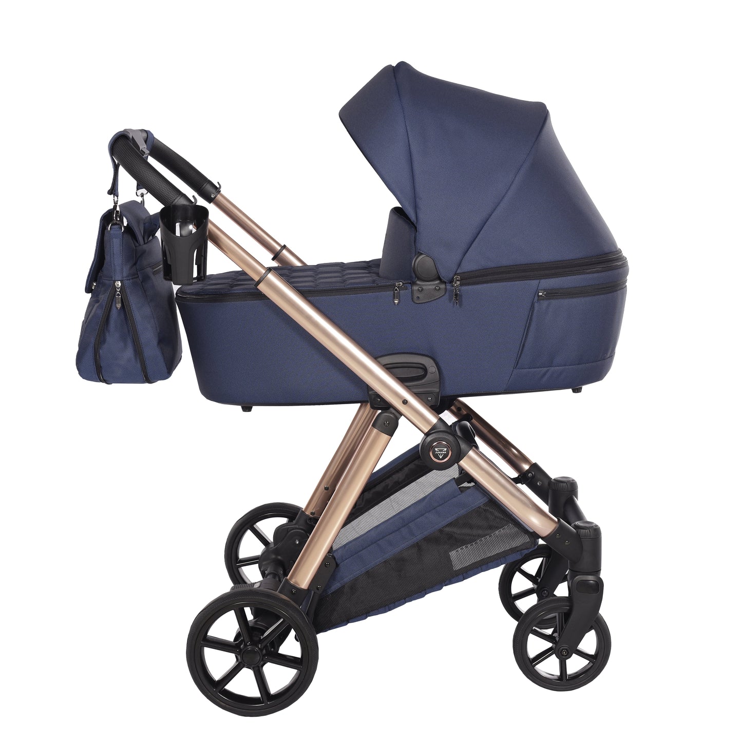 Junama Diamond Ellegante Kombi-Kinderwagen 
 - BLUE