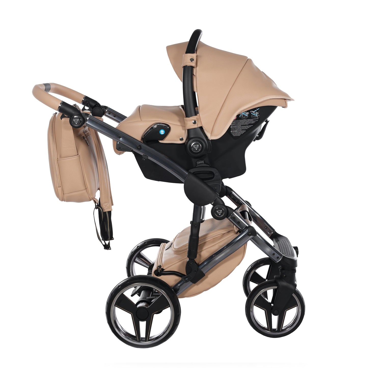 Junama Diamond Handcraft Black Kombi-Kinderwagen - 07