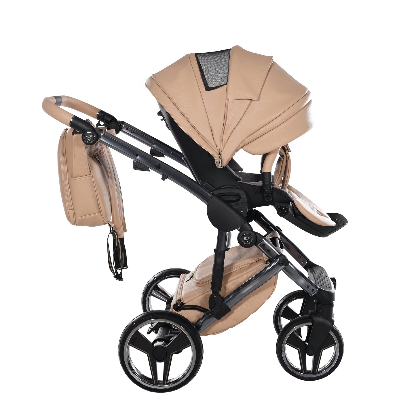Junama Diamond Handcraft Black Kombi-Kinderwagen - 07