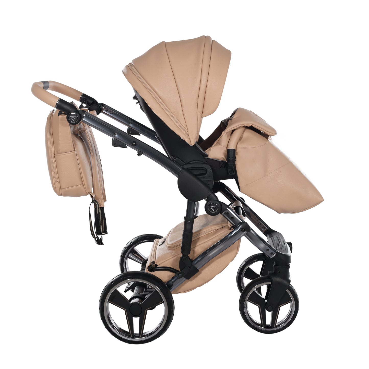 Junama Diamond Handcraft Black Kombi-Kinderwagen - 07