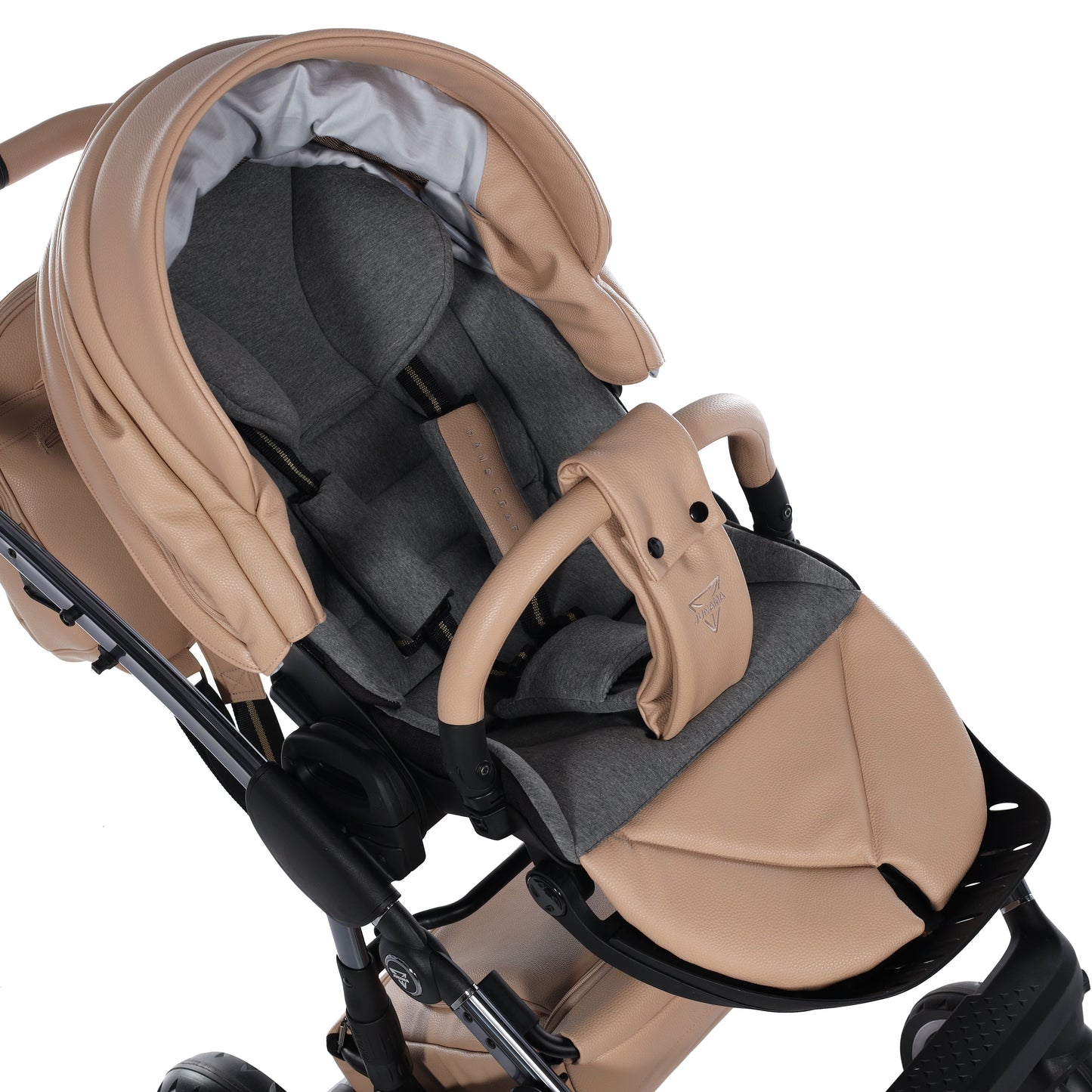 Junama Diamond Handcraft Black Kombi-Kinderwagen - 07