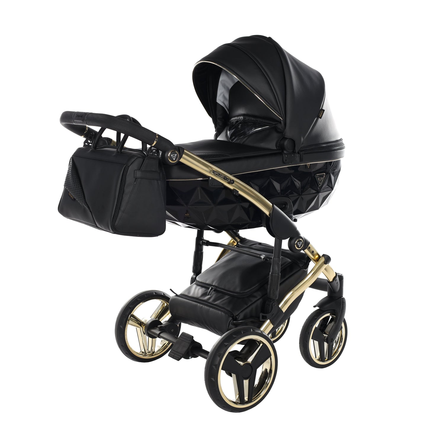BUNDLE 4: Junama Diamond Fluo Line Kombi-Kinderwagen - - 04“ 3-in-1 SET