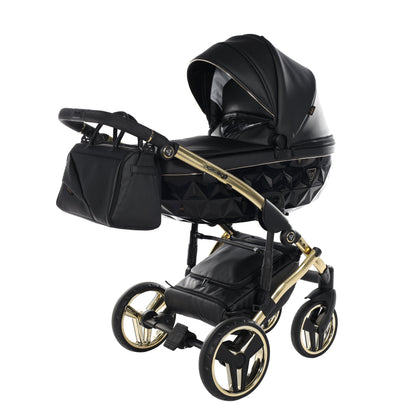 BUNDLE 4: Junama Diamond Fluo Line Kombi-Kinderwagen - - 04“ 3-in-1 SET