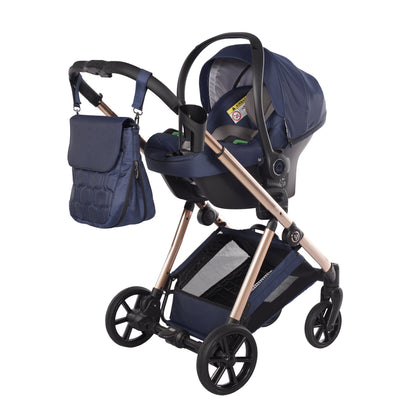 Junama Diamond Ellegante Kombi-Kinderwagen 
 - BLUE