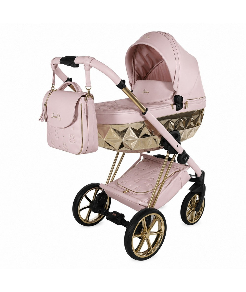 Junama Diamond CUBBY Kombi-Kinderwagen - Pink Gold