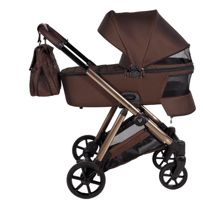 Junama Diamond Ellegante Kombi-Kinderwagen 
 - BROWN