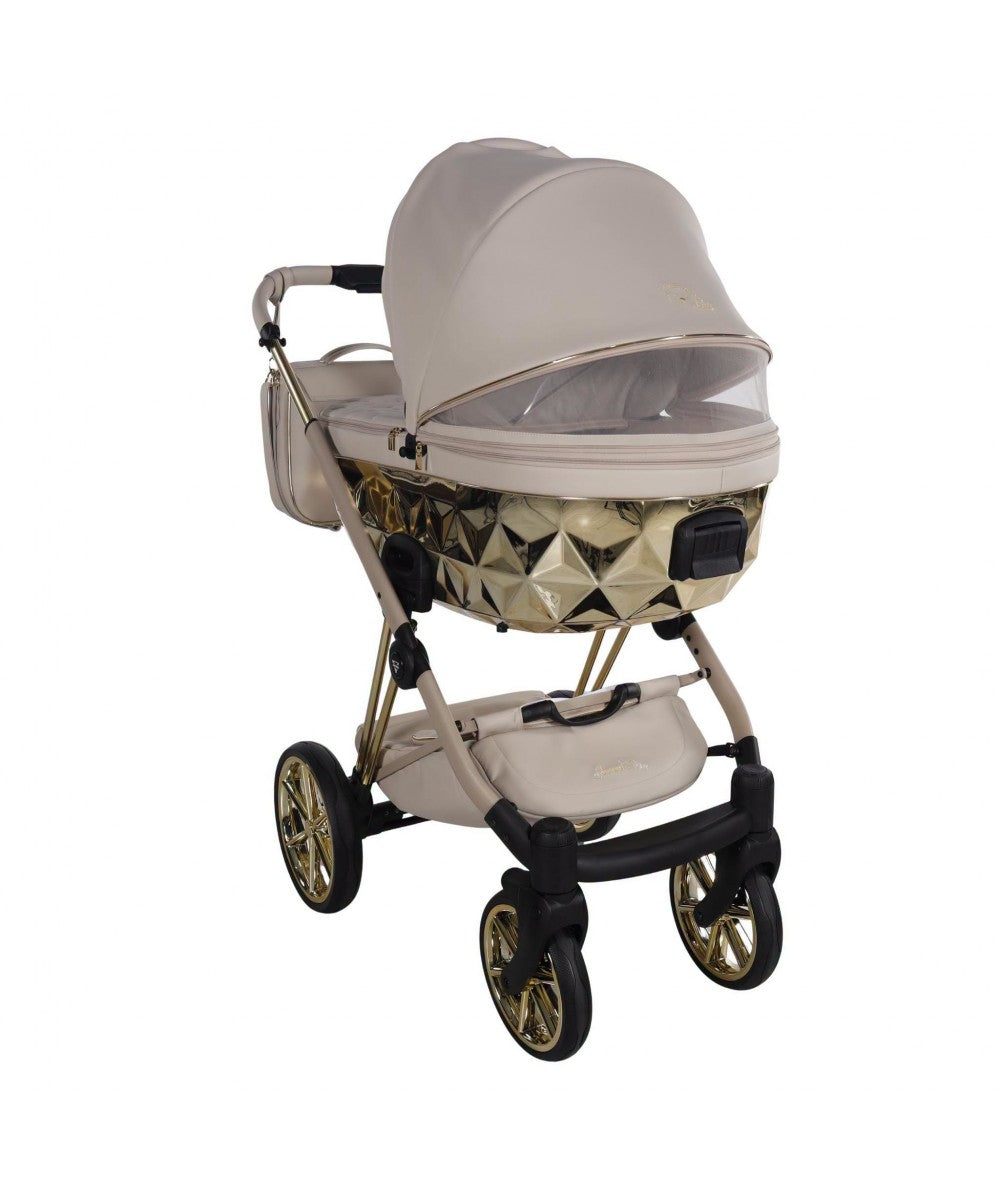 Junama Diamond CUBBY Kombi-Kinderwagen - Beige Gold