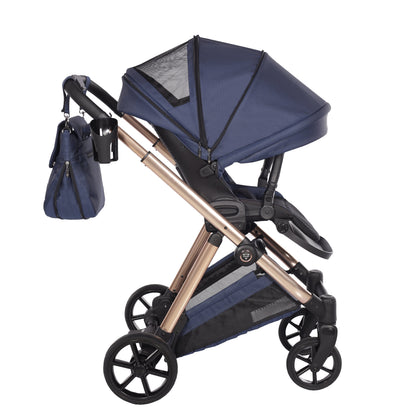 Junama Diamond Ellegante Kombi-Kinderwagen 
 - BLUE