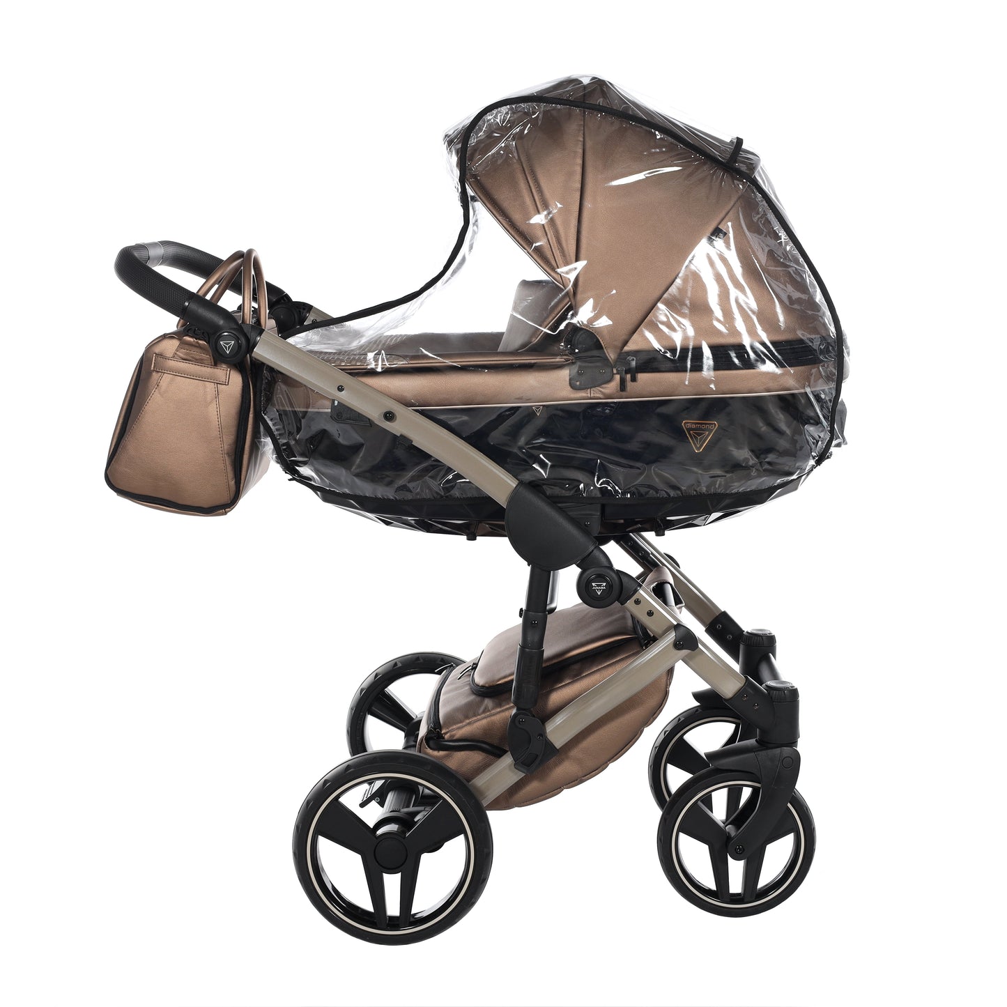 BUNDLE 3: Junama Diamond Fluo Line Kombi-Kinderwagen - - 03“ 3-in-1 SET