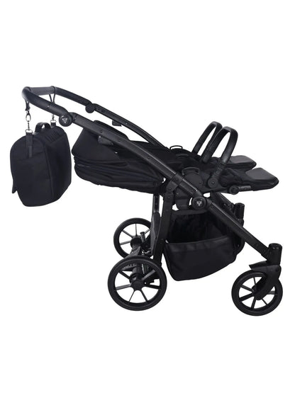Zwillings-/Geschwisterwagen JUNAMA DUO V4 - Black