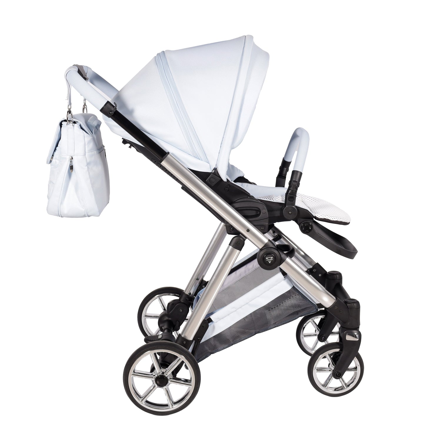 Junama Diamond Ellegante Kombi-Kinderwagen 
 - BABYBLUE