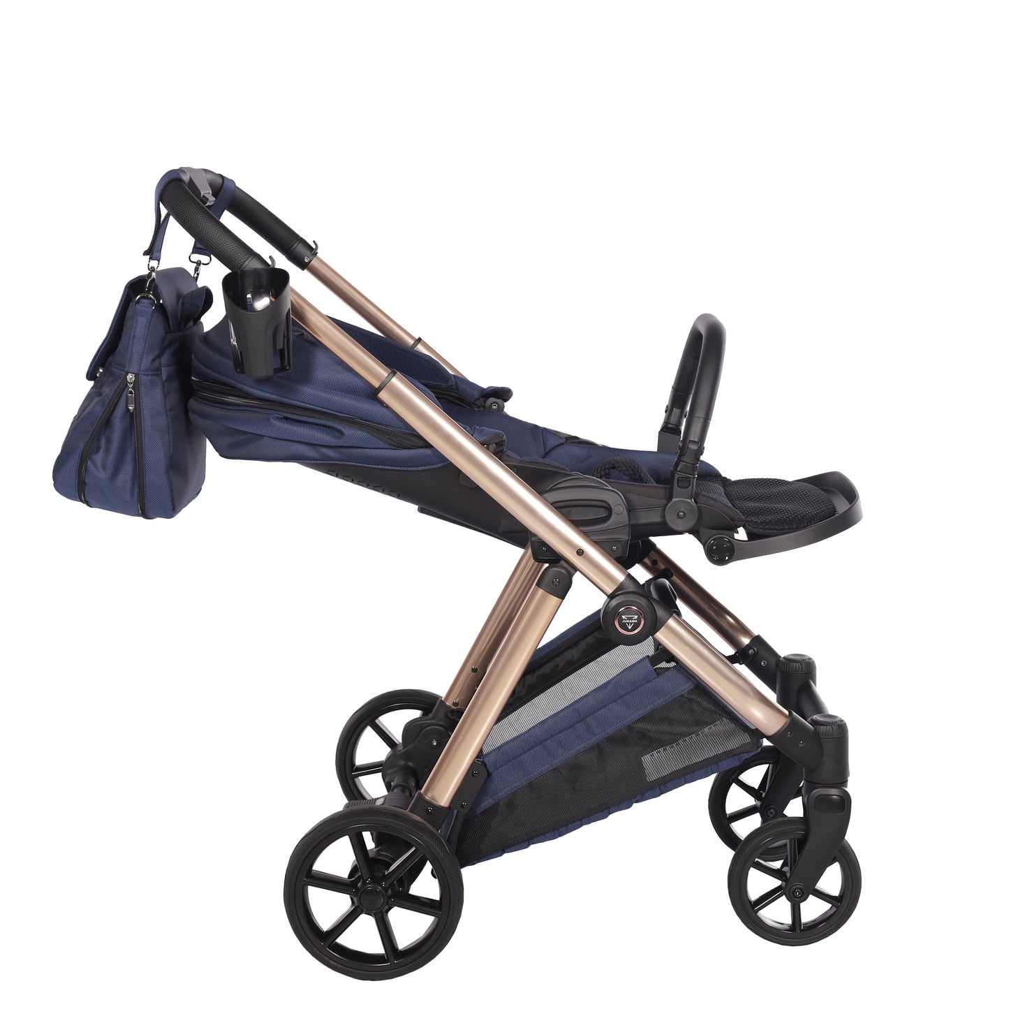 Junama Diamond Ellegante Kombi-Kinderwagen 
 - BLUE