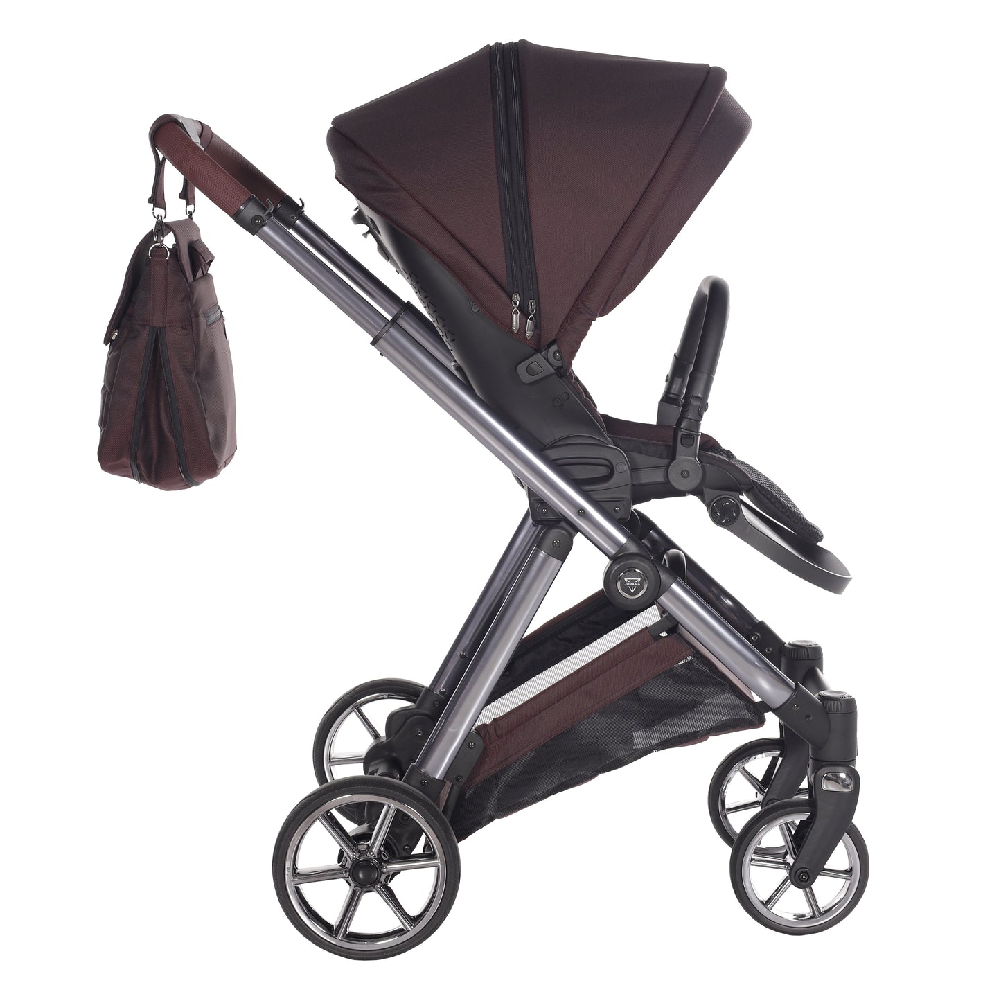 Junama Diamond Ellegante Kombi-Kinderwagen 
 - RED
