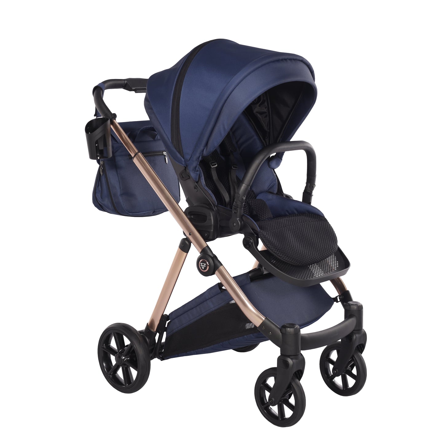Junama Diamond Ellegante Kombi-Kinderwagen 
 - BLUE