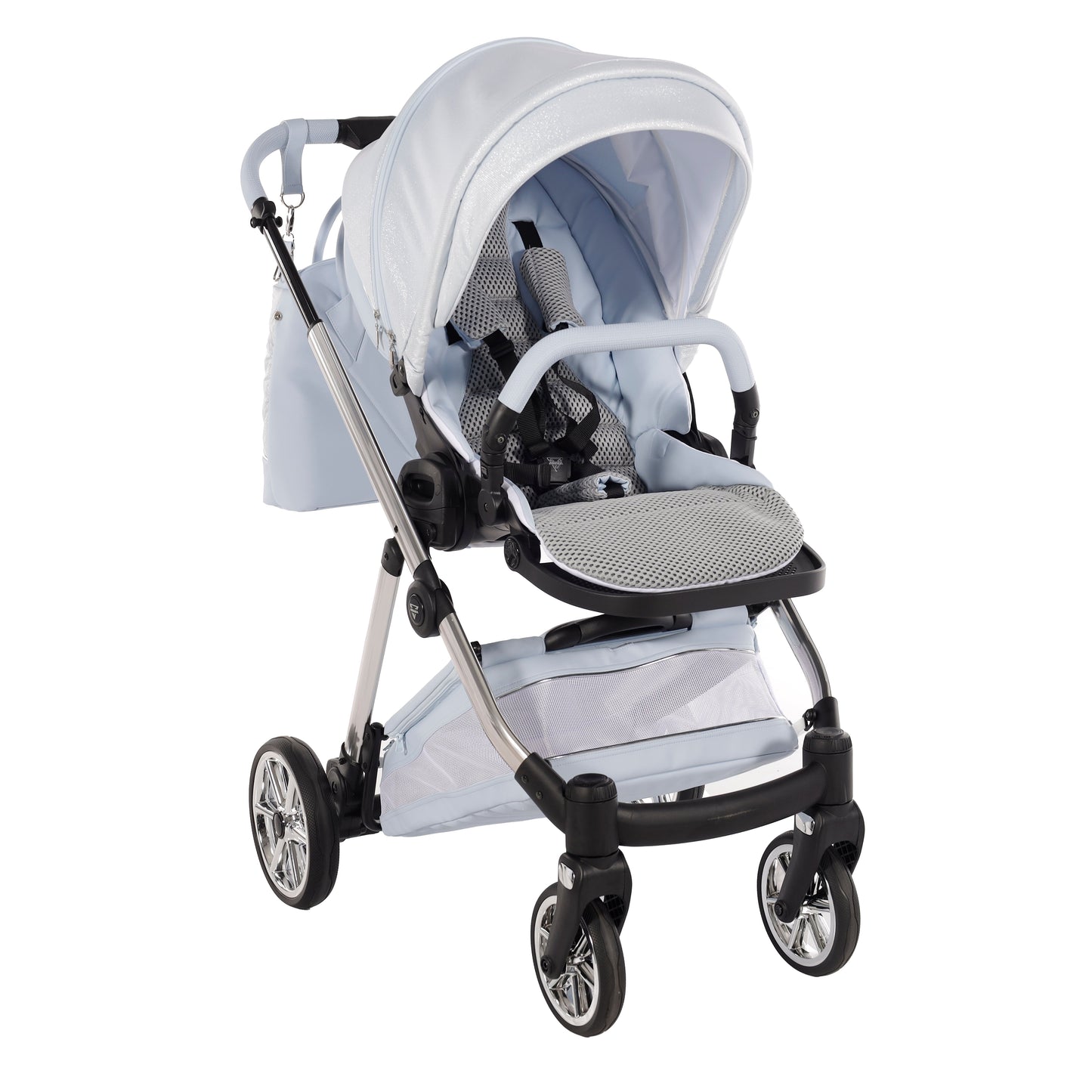 Junama Diamond Ellegante Lamé Kombi-Kinderwagen
- BABYBLUE