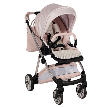 Junama Diamond Ellegante Lamé Kombi-Kinderwagen
 - PINK