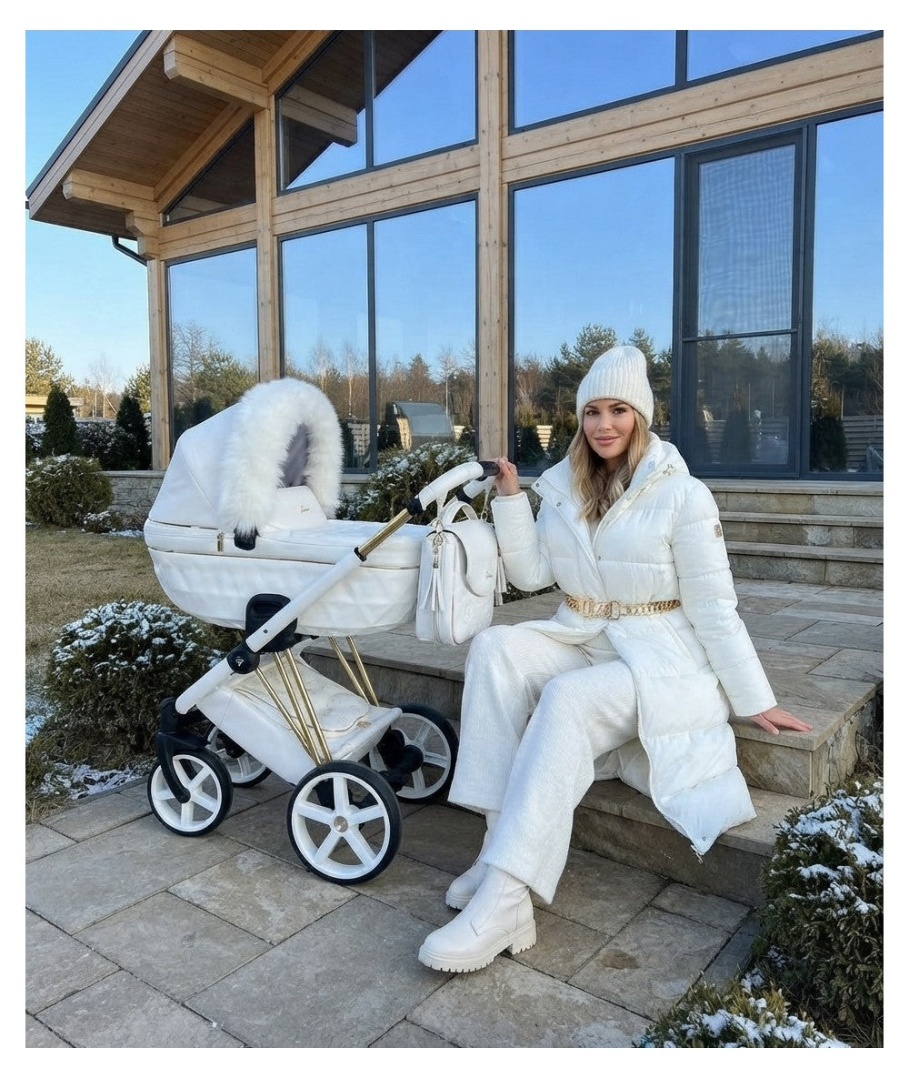 Junama Diamond CUBBY Kombi-Kinderwagen - White