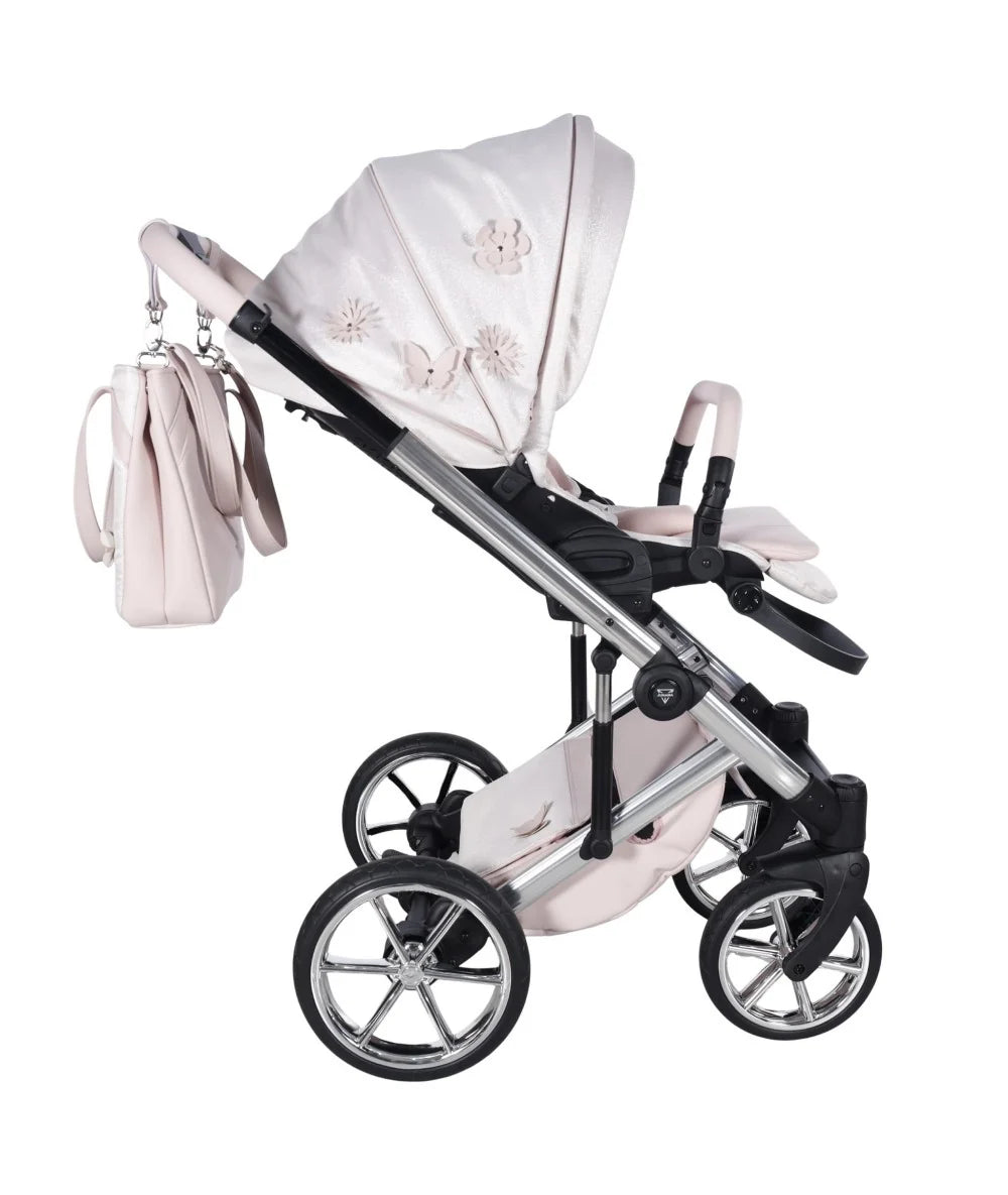 Junama Diamond Le Fleur Kombi-Kinderwagen - Pink