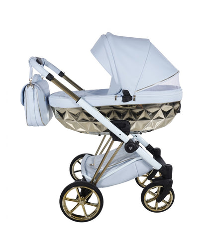 Junama Diamond CUBBY Kombi-Kinderwagen - Blue Gold
