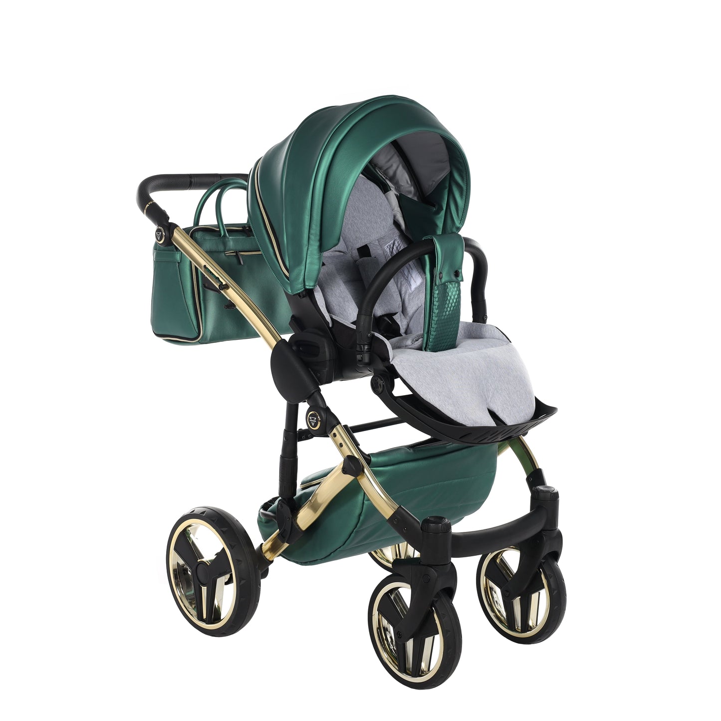 BUNDLE 2: Junama Diamond Fluo Line Kombi-Kinderwagen - - 02“ 3-in-1 SET
