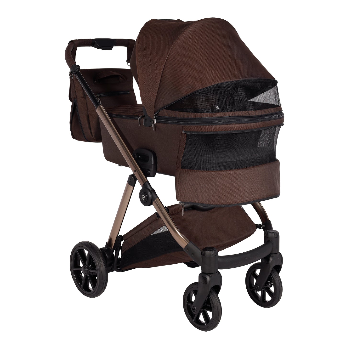 Junama Diamond Ellegante Kombi-Kinderwagen 
 - BROWN