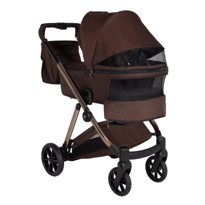 Junama Diamond Ellegante Kombi-Kinderwagen 
 - BROWN