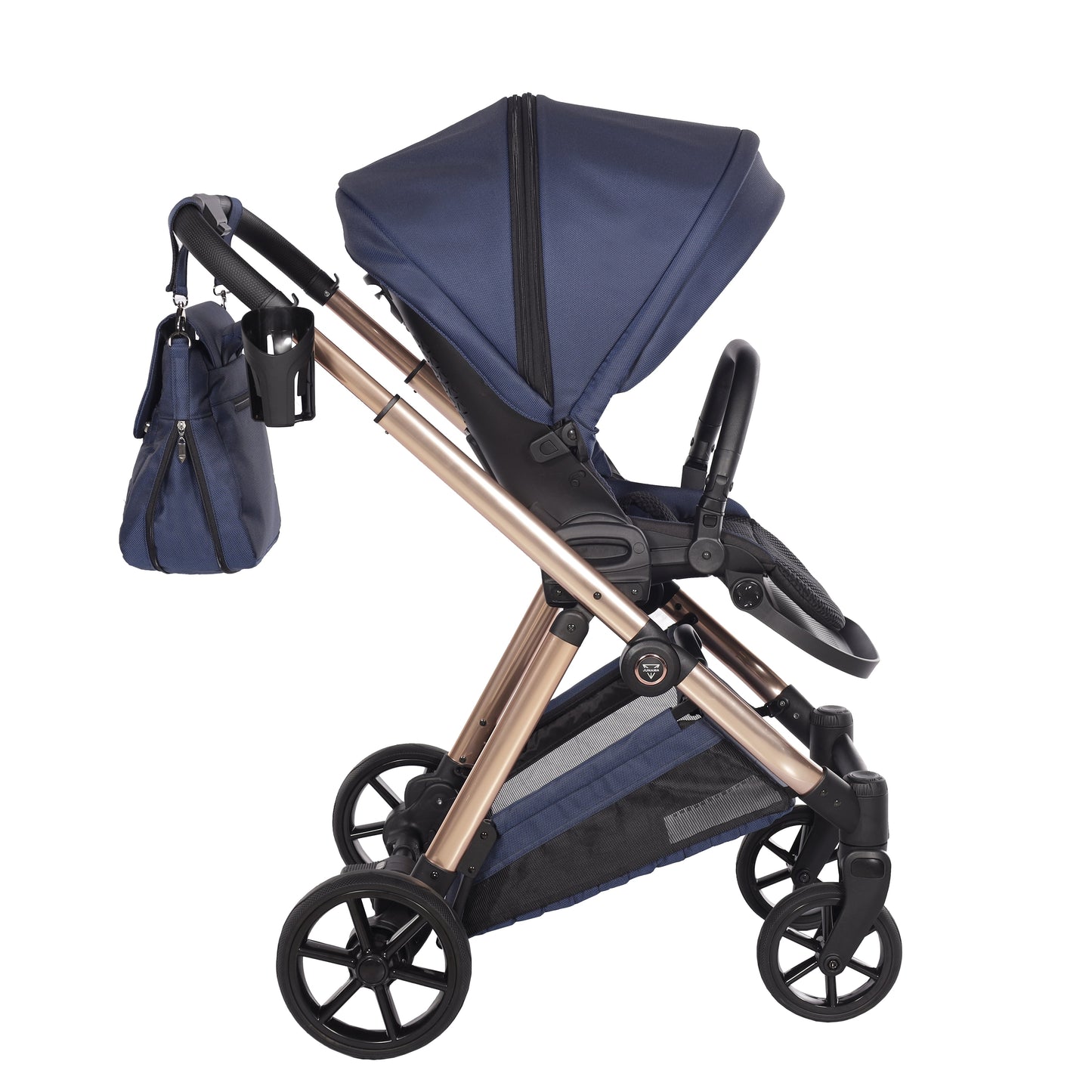 Junama Diamond Ellegante Kombi-Kinderwagen 
 - BLUE