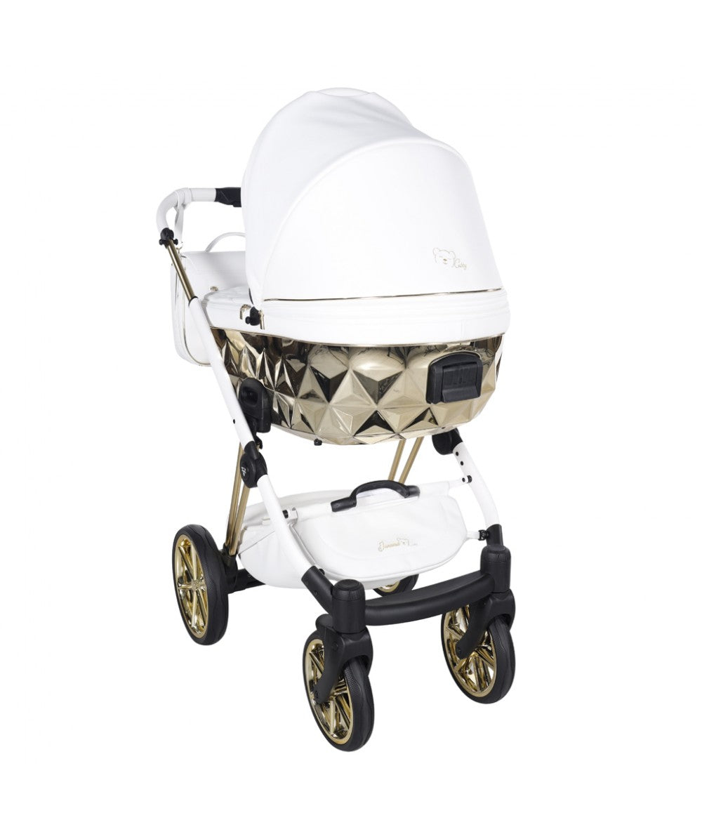 Junama Diamond CUBBY Kombi-Kinderwagen - White Gold