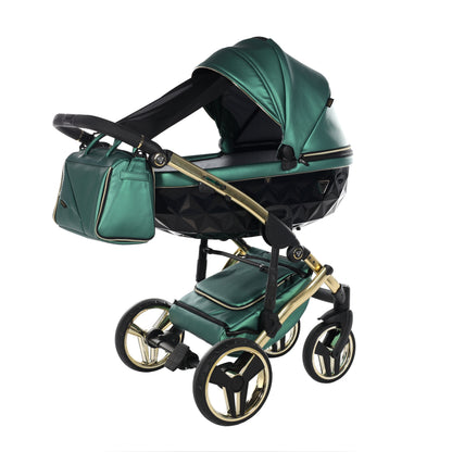 BUNDLE 2: Junama Diamond Fluo Line Kombi-Kinderwagen - - 02“ 3-in-1 SET