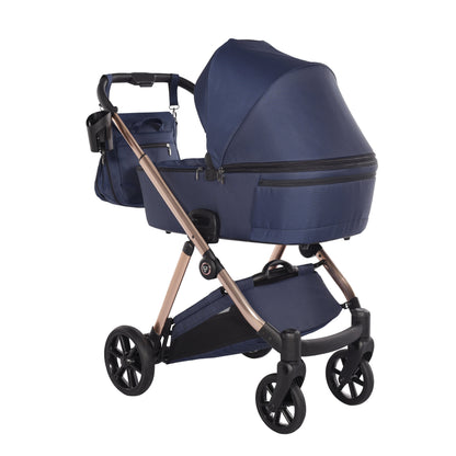 Junama Diamond Ellegante Kombi-Kinderwagen 
 - BLUE