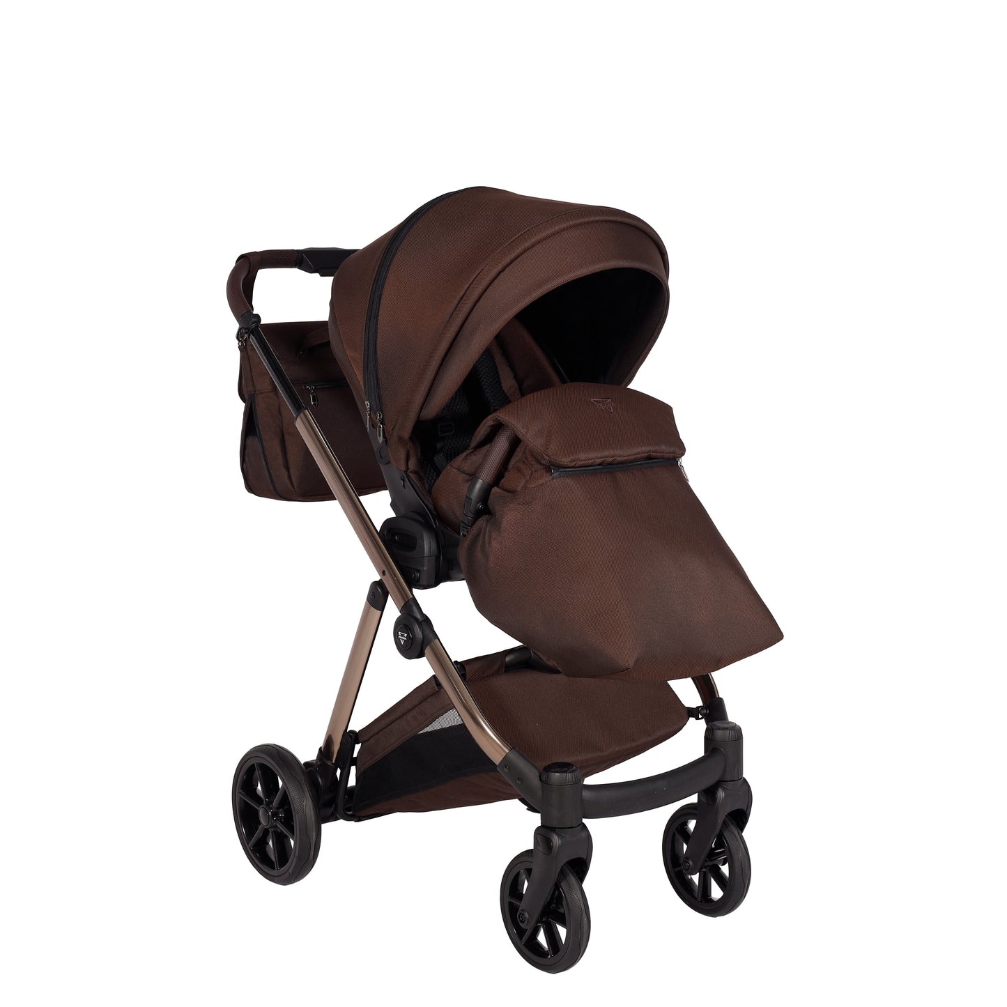 Junama Diamond Ellegante Kombi-Kinderwagen 
 - BROWN