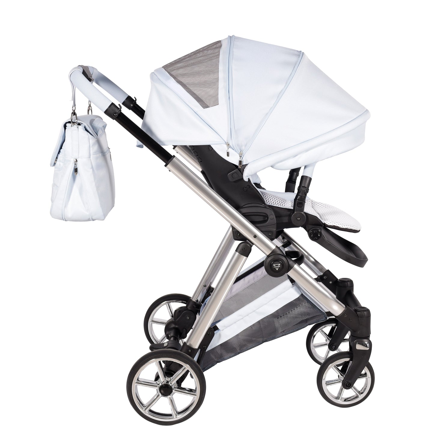 Junama Diamond Ellegante Kombi-Kinderwagen 
 - BABYBLUE