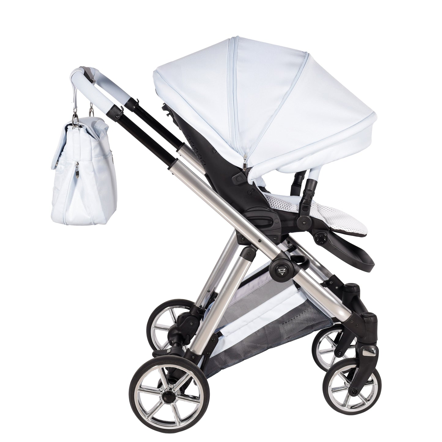 Junama Diamond Ellegante Kombi-Kinderwagen 
 - BABYBLUE