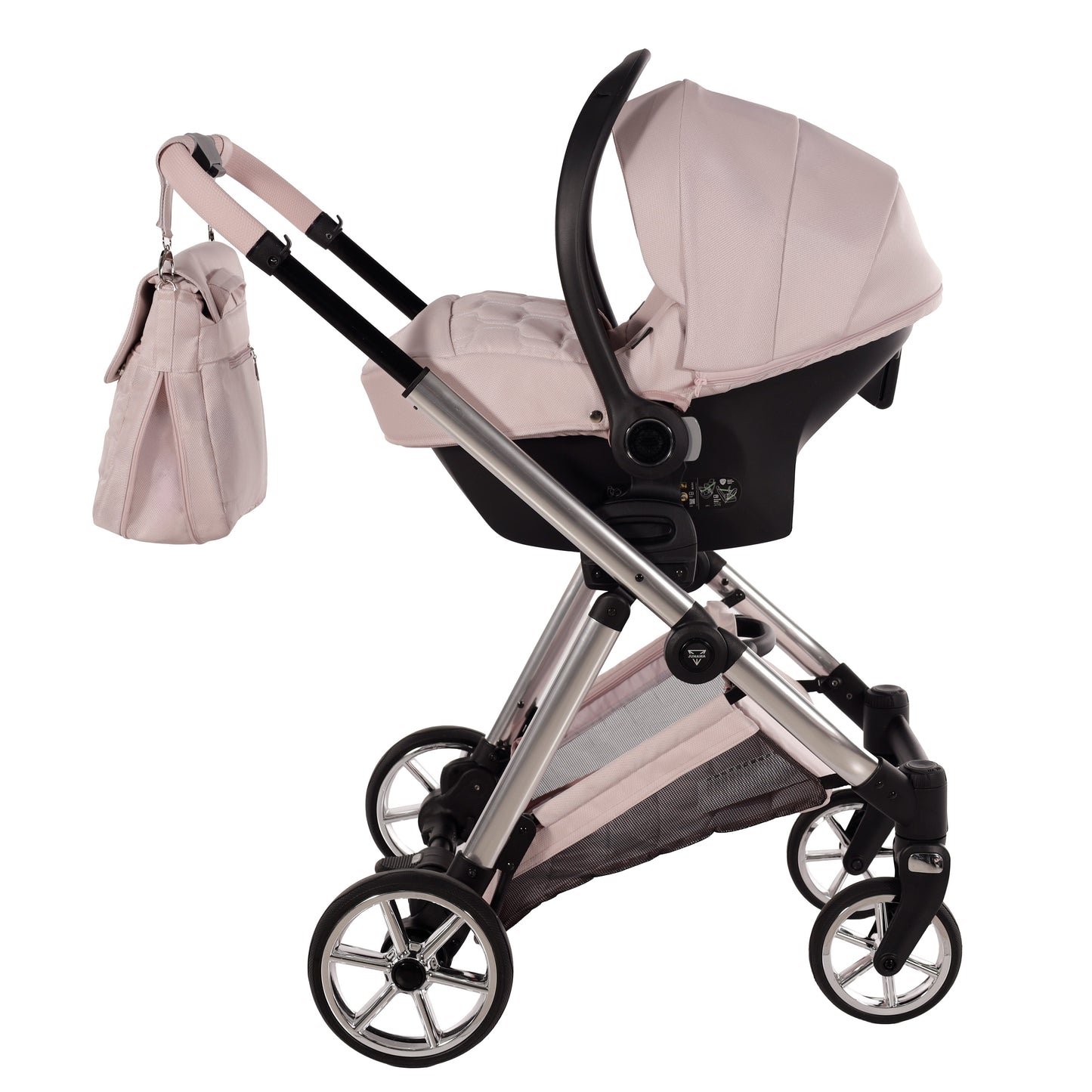 Junama Diamond Ellegante Kombi-Kinderwagen 
 - PINK