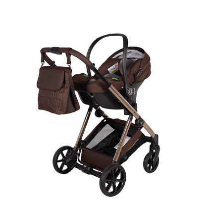 Junama Diamond Ellegante Kombi-Kinderwagen 
 - BROWN