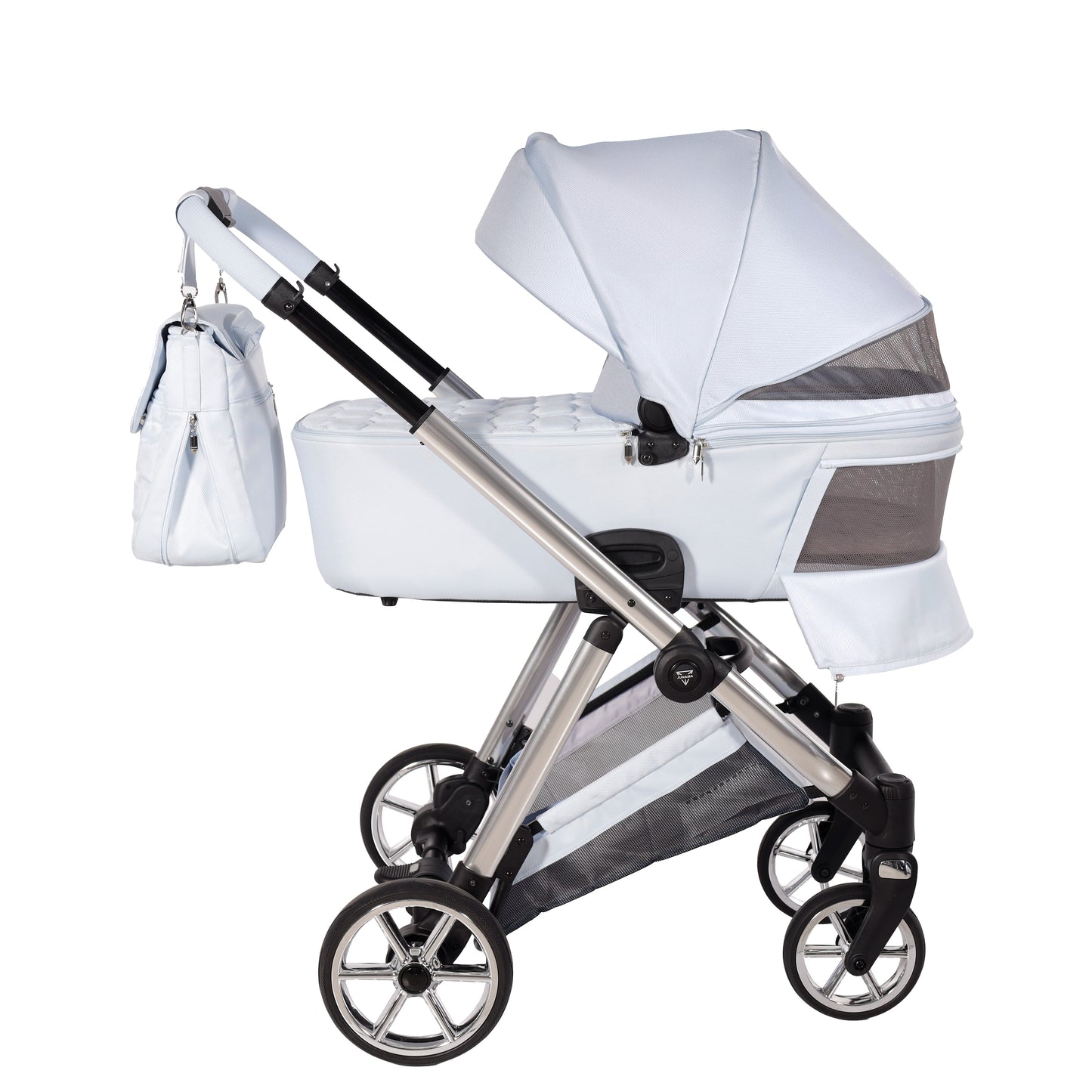Junama Diamond Ellegante Kombi-Kinderwagen 
 - BABYBLUE