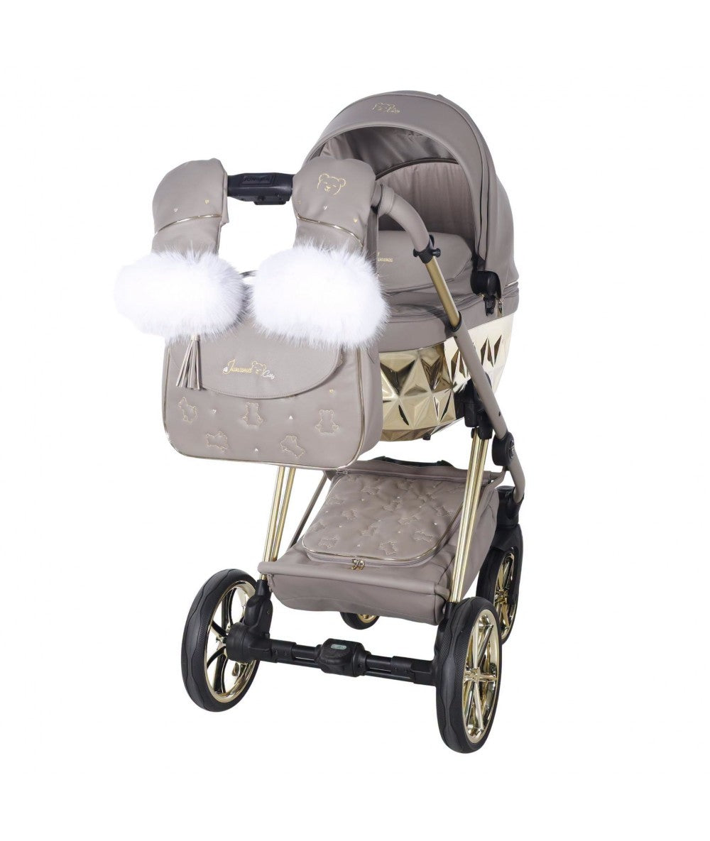 Junama Diamond CUBBY Kombi-Kinderwagen - Cappuccino Gold