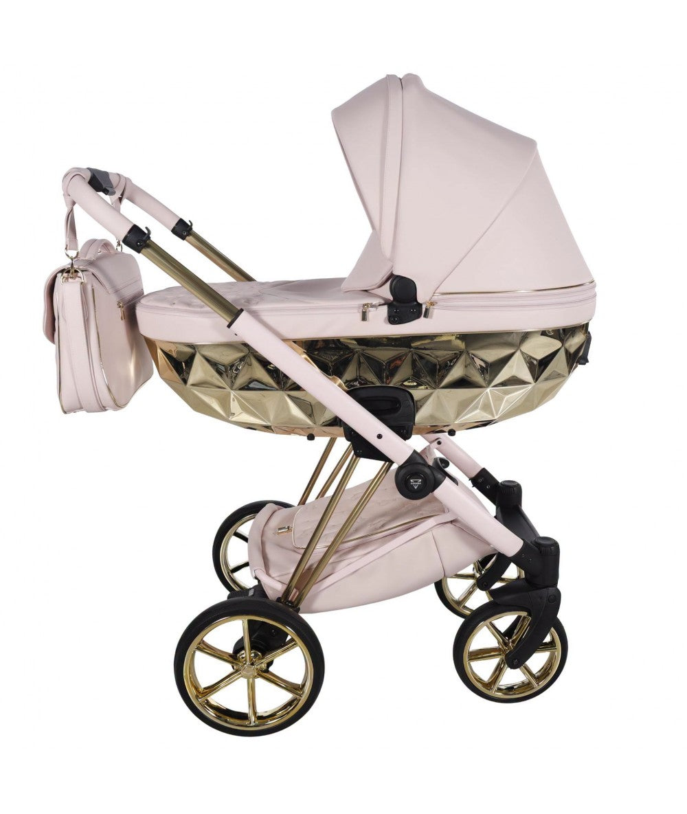 Junama Diamond CUBBY Kombi-Kinderwagen - Pink Gold