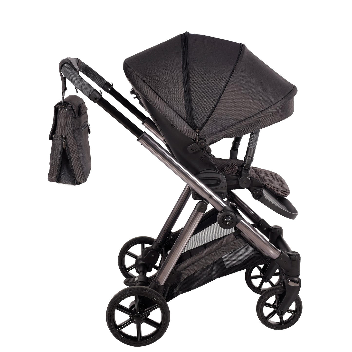 Junama Diamond Ellegante Kombi-Kinderwagen 
 - GRAPHITE