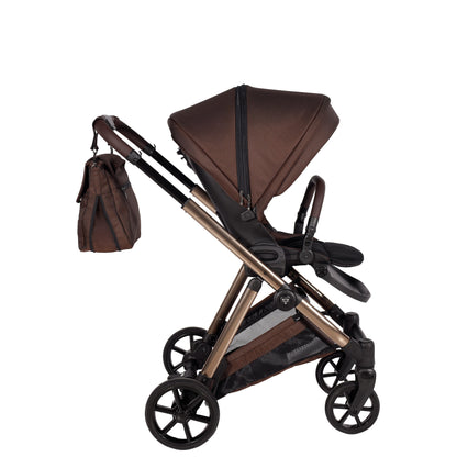 Junama Diamond Ellegante Kombi-Kinderwagen 
 - BROWN